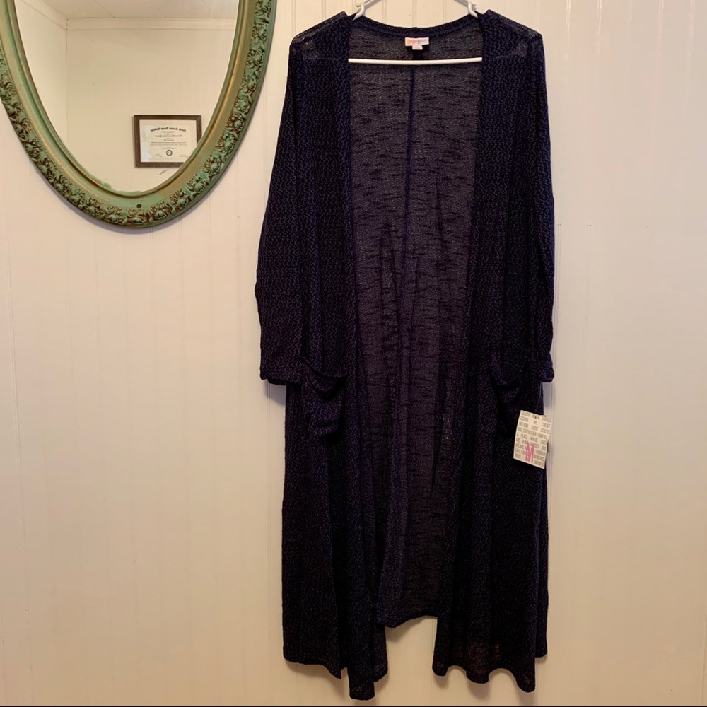 NWT Navy Knit LuLaRoe Sarah Cardigan